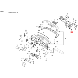 Крепление трубок кондиционера и компрессора K9979-60830 Mobis