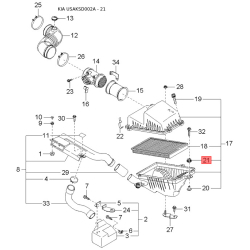 Гайка пластина бампера K9957-83000 Mobis