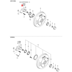 Болт, диск тормозного механизма K9974-00520B Mobis
