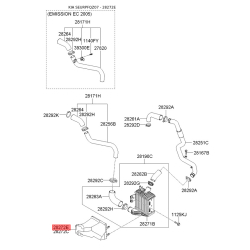 Повітропровід інтеркулера 28272-27300 Mobis