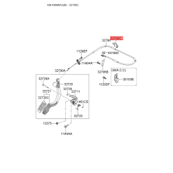 Кріплення трос газу (акселератора) 32795-2D100 Mobis