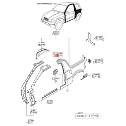 Прокладка, автоматична коробка 0K997-19735 Mobis