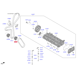 Шестерня, колінчастий вал 23121-2U000 Mobis