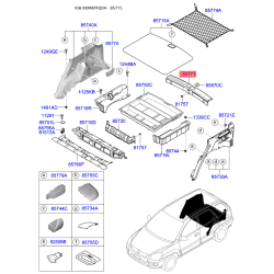 Обивка багажника задняя 85770-1F000UB Mobis