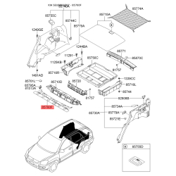 Обивка багажника 85785-1F000EZ Mobis