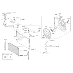 Крепление радиатора 97852-1D000 Mobis