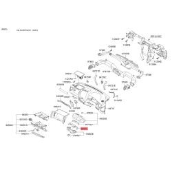 Накладка панели прибров (торпеды) верхняя 84851-1F000UB Mobis