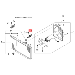 Кільце стопорне поршневого пальця K9957-43400 Mobis