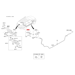 Кріплення молдинга даху 98930-3W000 Mobis