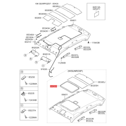 Обивка крышки 85416-1F000LX Mobis