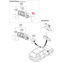 Заднє скло 87111-1F010 Mobis