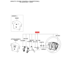 Кермо (рульове колесо) в зборі 56110-1F120UB Mobis