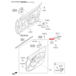 Пистон (клипса) обивки двери 82317-29000 Mobis