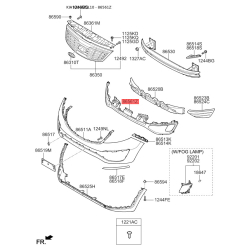Решітка радіатора 86561-3W000 Mobis