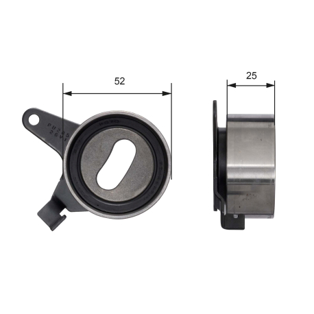 Натяжной ролик ремня ГРМ Gates - GT T41031 - изображение №1 GT T41031