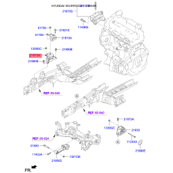Подушка двигуна 21810-D3500 Mobis
