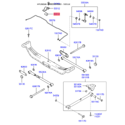 Втулка стабилизатора 55513-2D100 Mobis