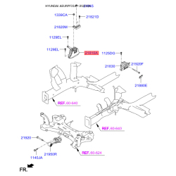Подушка двигателя 21810-F3100 Mobis