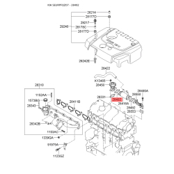 Прокладка клапана рециркуляції ВГ 28492-27000 Mobis