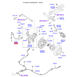 Датчик частоты вращения колеса (ABS) задний правый 59930-2H300 Mobis