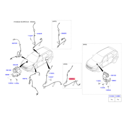 Датчик частоты вращения колеса (ABS) задний левый 95680-D3010 Mobis