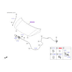 Упор капота и его крепление 81173-1G000 Mobis