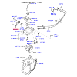 Штифт (палець) важеля куліси АКПП 43760-2E000 Mobis
