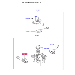 Перемикач покажчиків повороту 93410-2E005 Mobis