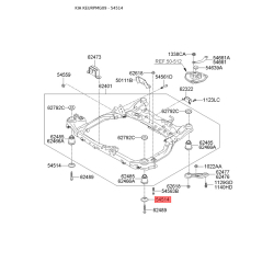Шайба сайлентблока поперечной балки 62473-2D000 Mobis