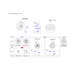 Облицовка, колеса 52960-1E400 Mobis