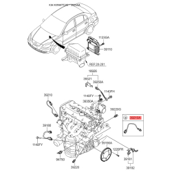 Датчик, давление во впускной трубе 39210-26620 Mobis