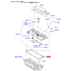 Прокладка клапанної кришки 22441-26100 Mobis