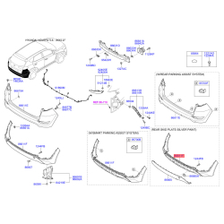 Бампер нижній 86612-D7000 Mobis
