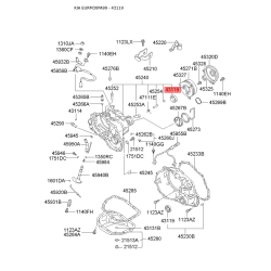 Манжета (сальник) полуоси левая (полуось передняя левая) 43119-37010 Mobis