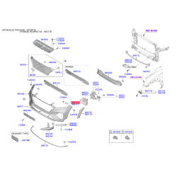Кронштейн, буфер лівий 86577-D7000 Mobis