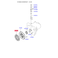 Диск сцепления 41100-28060 Mobis