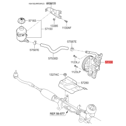 Гидравлический насос, рулевое управление 57100-4L001 Mobis
