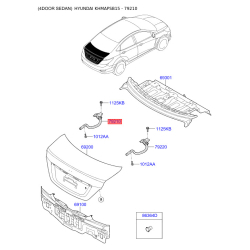 Петля двери задка (крышки багажника) левая 79210-1R000 Mobis