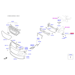 Кронштейн, буфер лівий 86513-A6000 Mobis