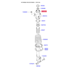 Опора стійки амортизатора 55311-25000 Mobis