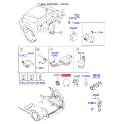 Реле, протиблокувальний пристрій 95550-2E100 Mobis