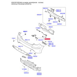 Фонарь освещения номерного знака 92501-2L000 Mobis