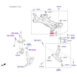 Сайлентблок балки передній 62485-3Z000 Mobis