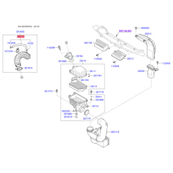 Шланг, вентиляція картера 26710-2A750 Mobis