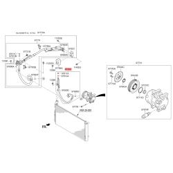 Трубопровод высокого / низкого давления, кондиционер 97762-3R000 Mobis
