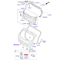 Замок кришки багажника 81230-A6300 Mobis
