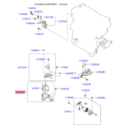 Подушка двигуна 21810-1C220 Mobis