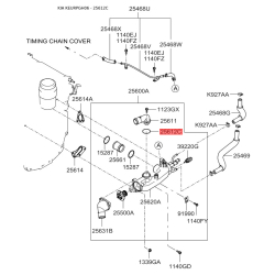 Прокладка термостата 25612-3C101 Mobis