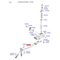 Трос, управление сцеплением 43794-1C000 Mobis