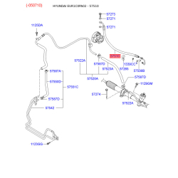 Гидравлический шланг(трубка), рулевое управление 57510-1C300 Mobis